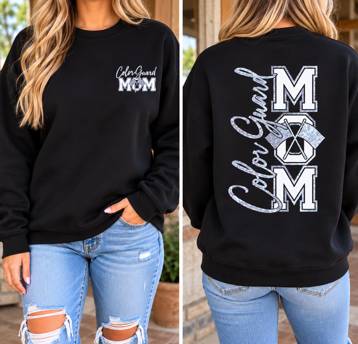 Colorguard glitter Sweatshirt